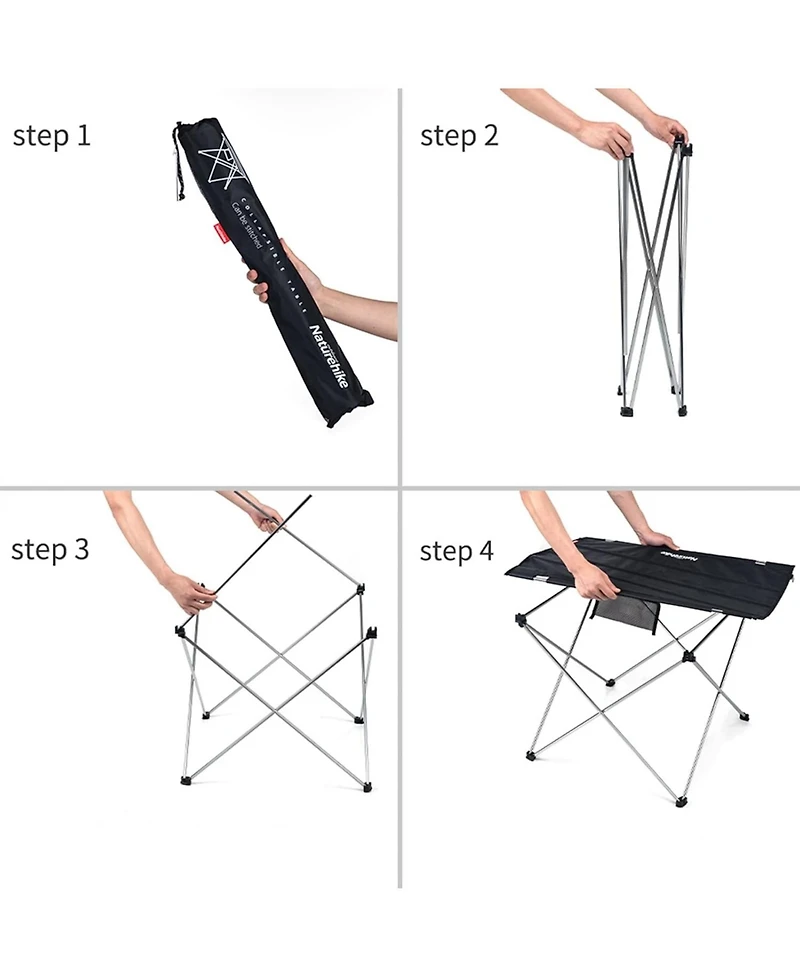 Naturehike Camping Table Folding Table Small Camping Folding Table Folding Dining Table Outdoor Portable Picnic Table Hiking Trip Camping Garden