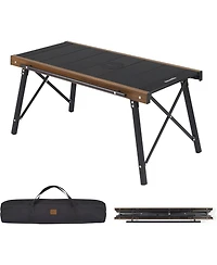 Naturehike Folding Igt Camping Table, Portable Outdoor Igt Cook System, Ultralight Aluminum Camp Table with Carry Bag for Car Camping Picnic
