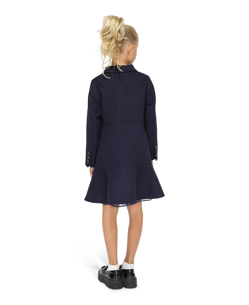 Belle & Bloom Little Girls Good Manners Wool Blend Fitted Coat