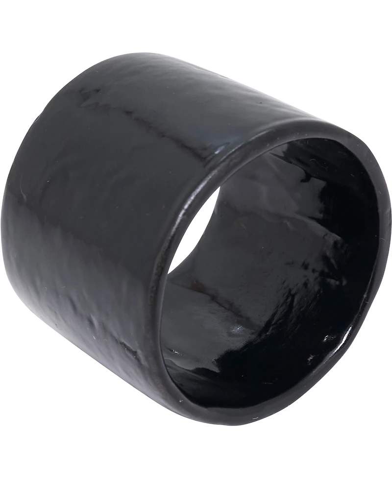 Saro Lifestyle Radiant Capiz Napkin Rings, Set of 4