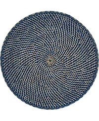 Saro Lifestyle Textured Rattan Placemats, 15" Round