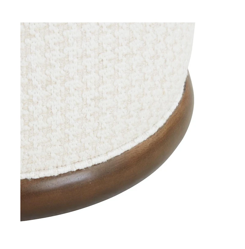 Fiorelli Round Boucle Ottoman