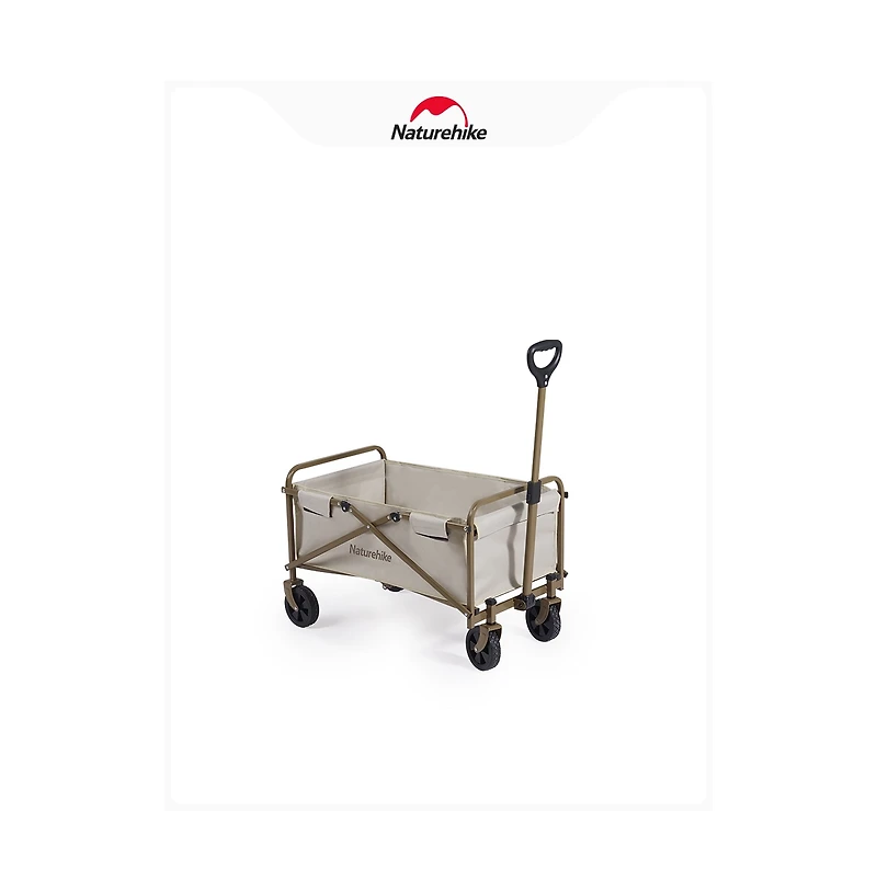 Naturehike Garden Trolley Handcart Foldable Wagon, Foldable Utility Cart Handcart with Adjustable Handle Trolley for Camping Garden Sports Shopping