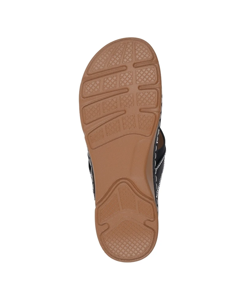 Gc Shoes Women's Vickie Flower Thong Flat Sandals