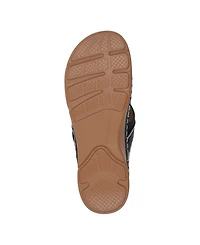 Gc Shoes Women's Vickie Flower Thong Flat Sandals