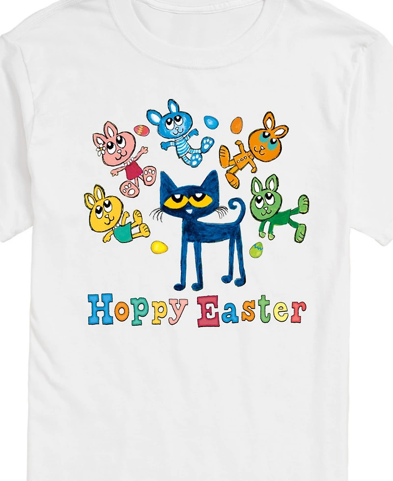 Airwaves Men's Pete the Cat Hoppy Easter Short Sleeve T-Shirt