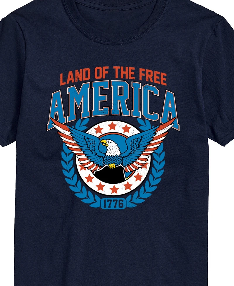 Airwaves Men's Americana Land of The Free Short Sleeve T-Shirt