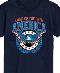Airwaves Men's Americana Land of The Free Short Sleeve T-Shirt