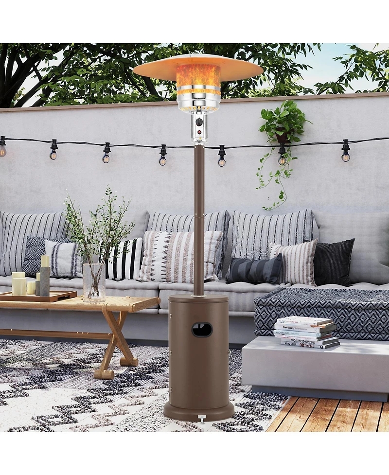 50000 Btu Propane Patio Heater with Round Table Design