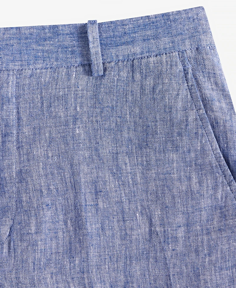 Club Room Men's Linen Cross-Dye Pants, Created for Macy's