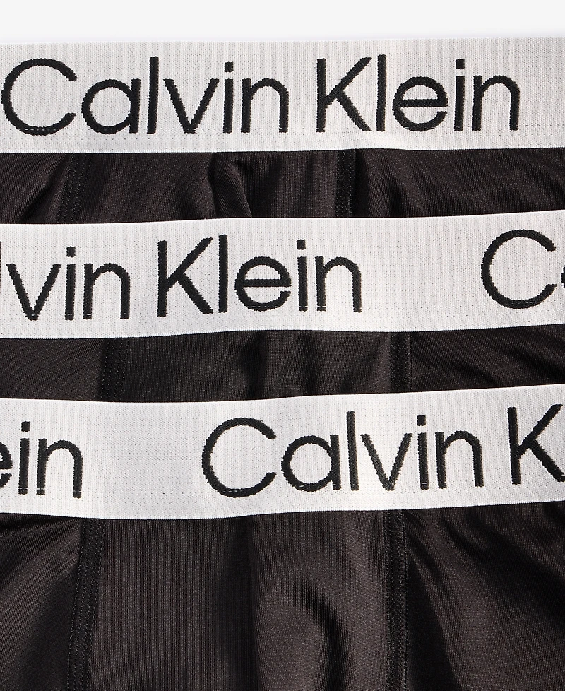 Calvin Klein Men's 3-Pk. Chromatic Brushed Micro Boxer Briefs