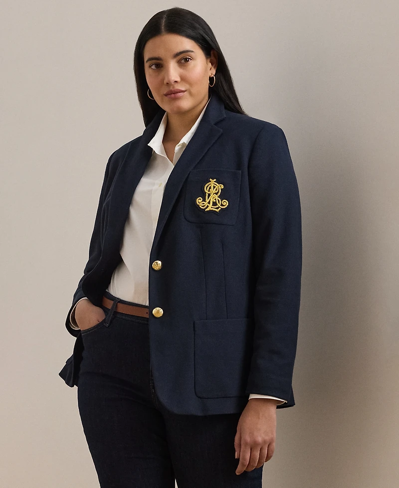 Lauren Ralph Plus Jacquard Blazer
