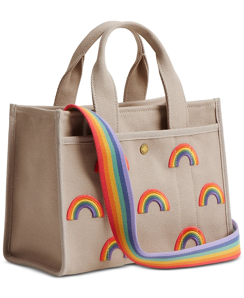 Coach Cargo Tote Bag With Rainbow