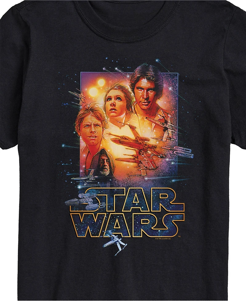 Airwaves Men's Star Wars Luke Skywalker Short Sleeve T-Shirt
