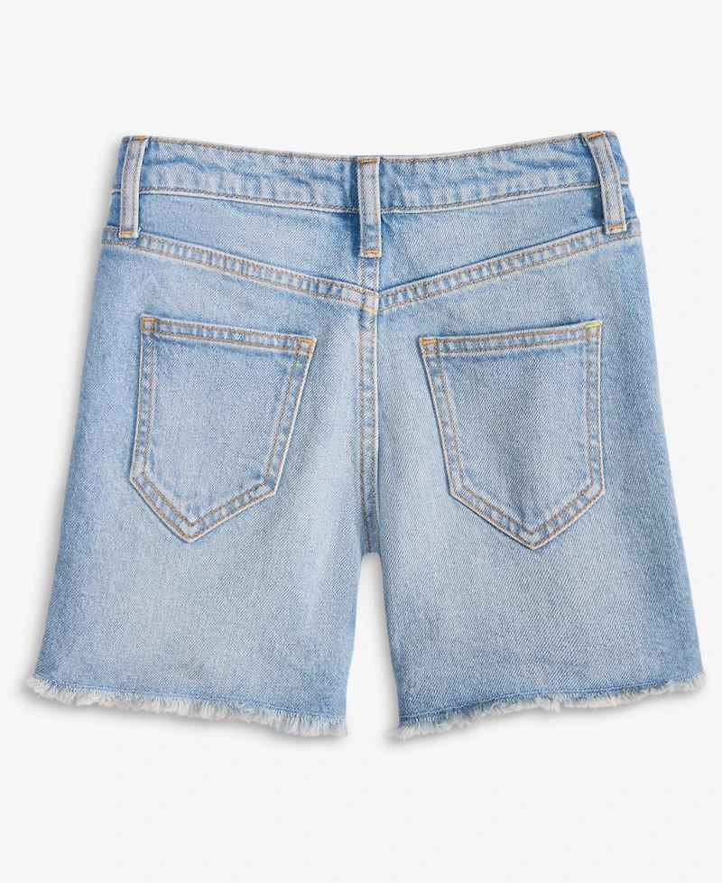 Little & Big Girls Light Wash Bergenia Denim Shorts, Exclusively at Macy's