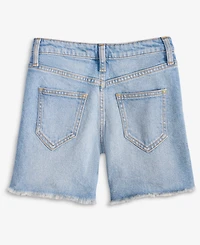 Little & Big Girls Light Wash Bergenia Denim Shorts, Exclusively at Macy's