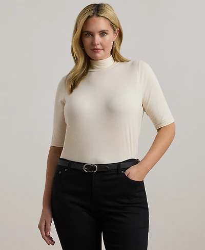 Lauren Ralph Plus Lightweight Turtleneck Sweater