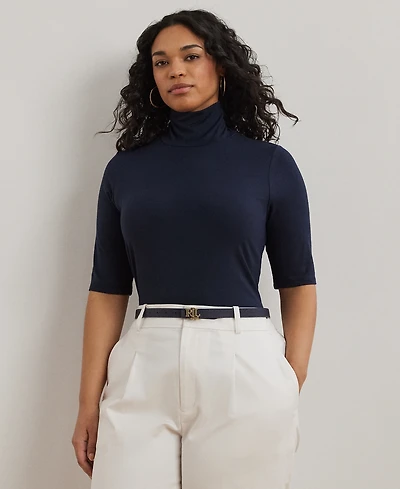 Lauren Ralph Plus Lightweight Turtleneck Sweater