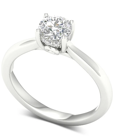 Diamond Hidden Halo Engagement Ring (3/4 ct. t.w.) in 14k White Gold