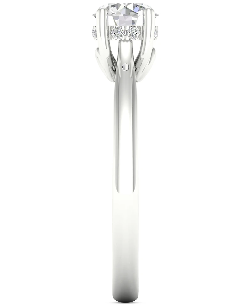 Diamond Hidden Halo Engagement Ring (3/4 ct. t.w.) in 14k White Gold