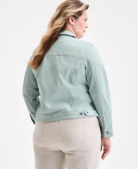 Style & Co Plus Size Denim Jacket, Created for Macy's