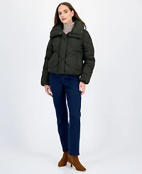 Bcbg Women's Short Diamond Puffer Coat