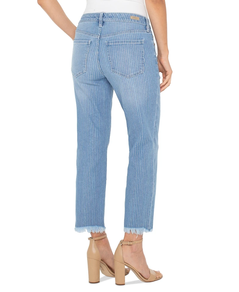 Liverpool Los Angeles Women's Liv Striped Skinny Jeans