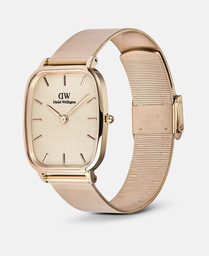 Daniel Wellington Men's Analog Rose Gold-Tone Stainless Steel Watch, 32mm