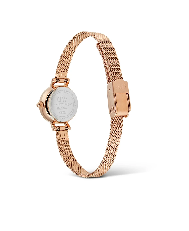 Daniel Wellington Unisex Analog Rose Gold-Tone Stainless Steel Watch, 19mm