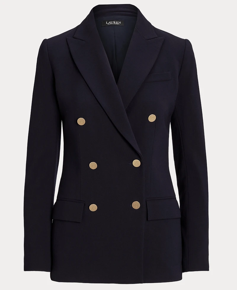 Lauren Ralph Women's Double-Breasted Wool Crepe Blazer