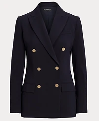 Lauren Ralph Women's Double-Breasted Wool Crepe Blazer