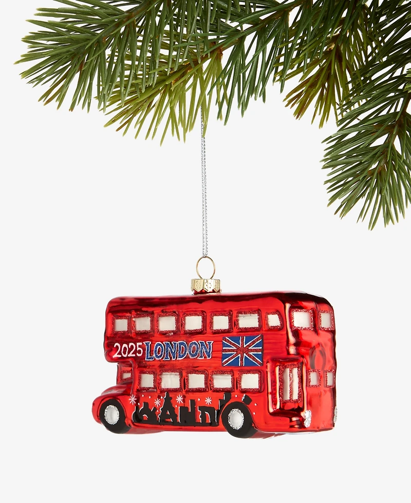 Holiday Lane Around the World London 2025 Double-Decker Bus Ornament, Macy's Exclusive