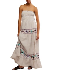 Free People Women's Kalani Striped Cotton Maxi Dress