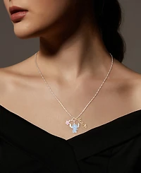 Disney Cubic Zirconia Lilo and Stitch Pendant Necklace