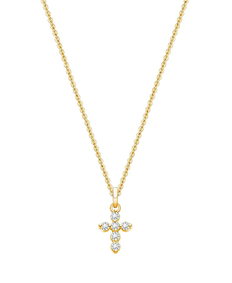 Tiny Blessings Kids Children's 14K Glory and Grace Cross 12-14" Necklace