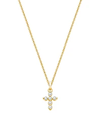 Tiny Blessings Kids Children's 14K Glory and Grace Cross 12-14" Necklace