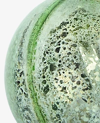 Holiday Lane Enchanted Emerald Green and Silver Ball Ornament, Macy's Exclusive