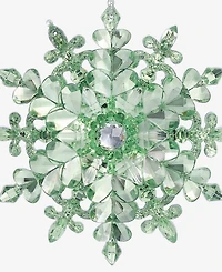 Holiday Lane Enchanted Emerald Green Snowflake Ornament, Macy's Exclusive