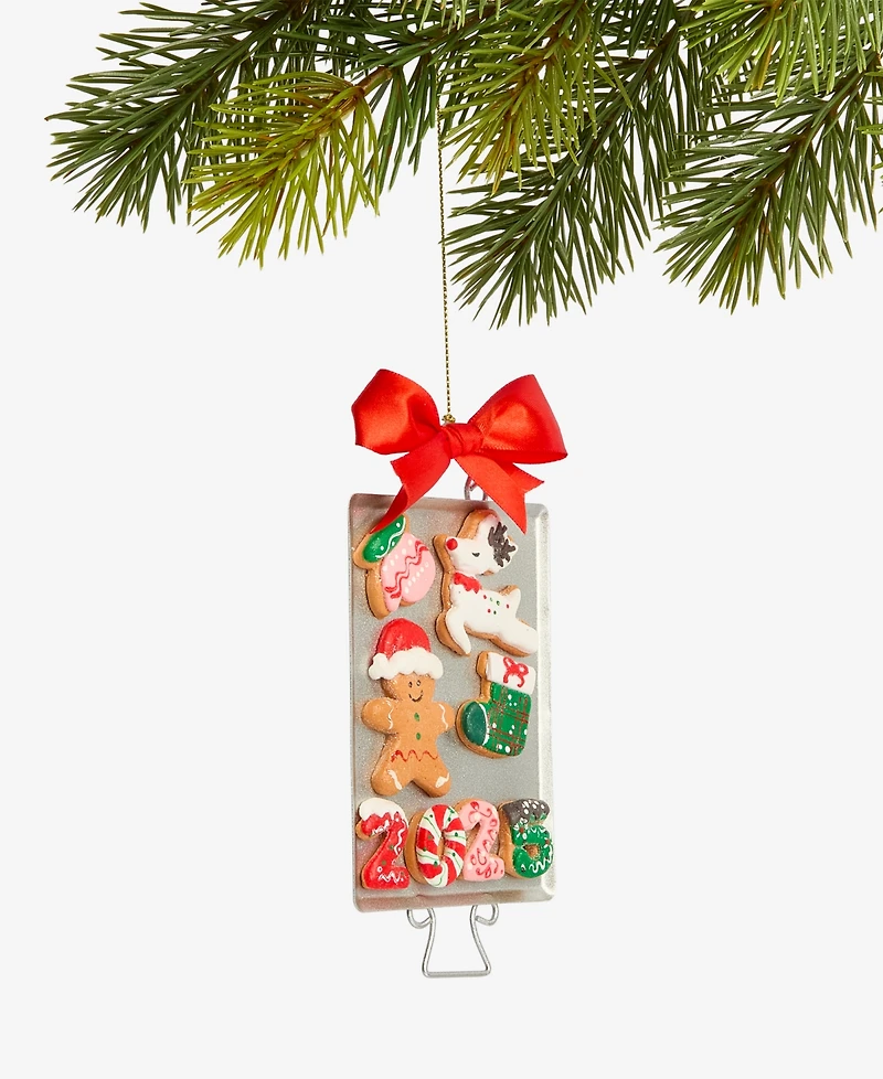 Holiday Lane Gingerbread Village 2025 Cookie Tray Ornament, Macy's Exclusive