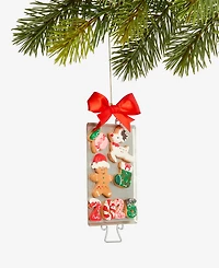 Holiday Lane Gingerbread Village 2025 Cookie Tray Ornament, Macy's Exclusive