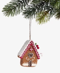 Holiday Lane Gingerbread Village Felted House Ornament, Macy's Exclusive