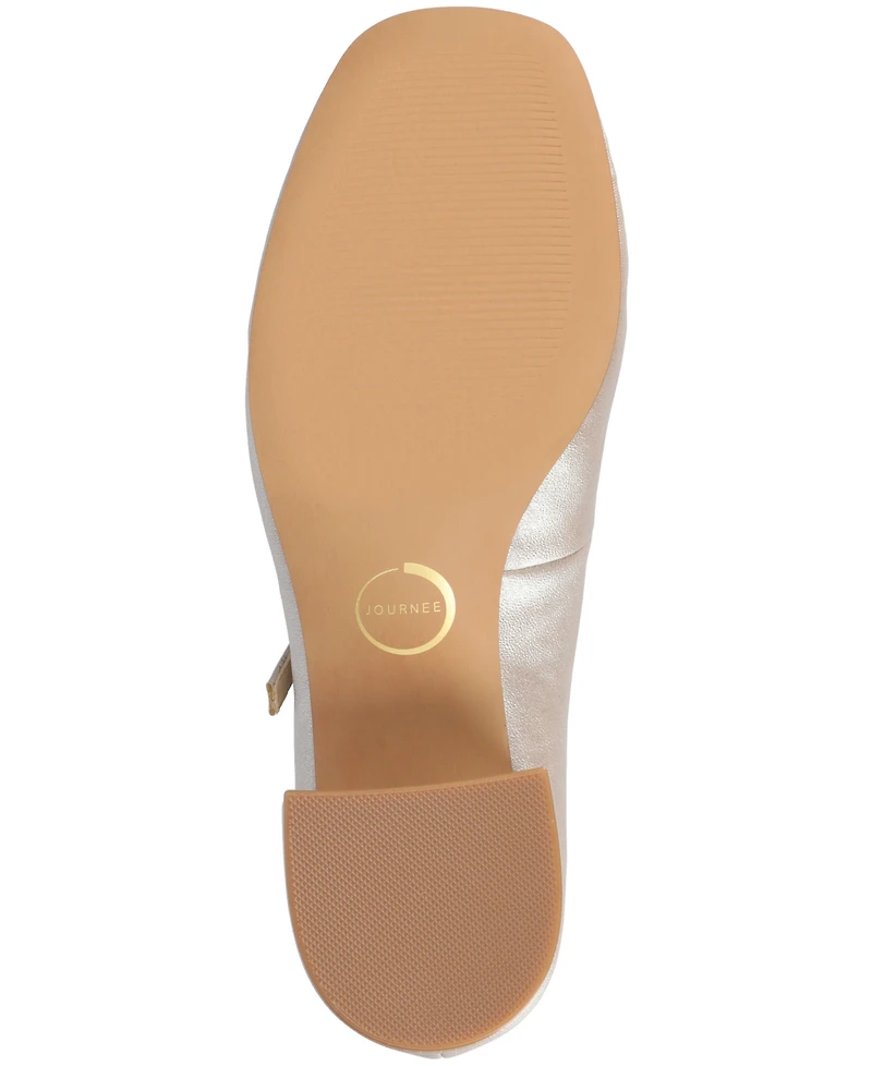Journee Collection Women's Okenna Square Toe Pumps