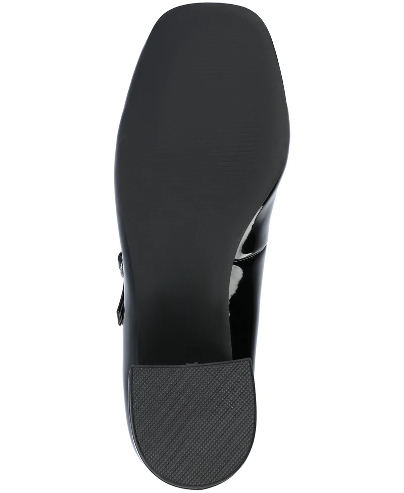 Journee Collection Women's Okenna Mary Jane Block Heel Pumps