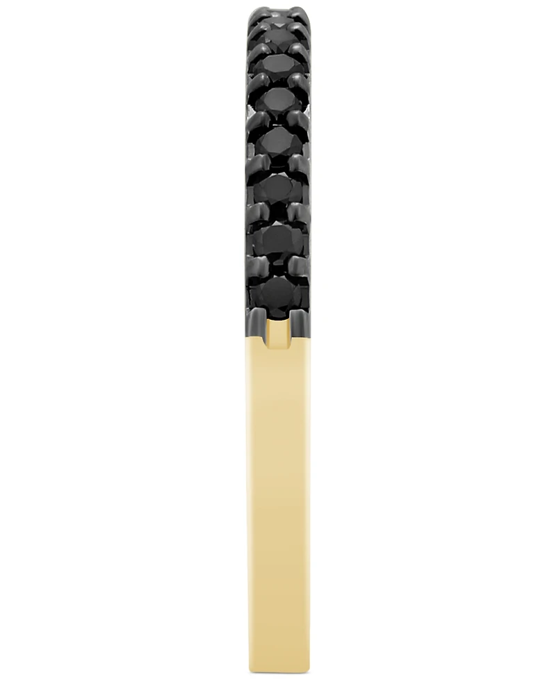 Black Diamond Band Ring (1/4 ct. t.w.) in 14k Yellow Gold