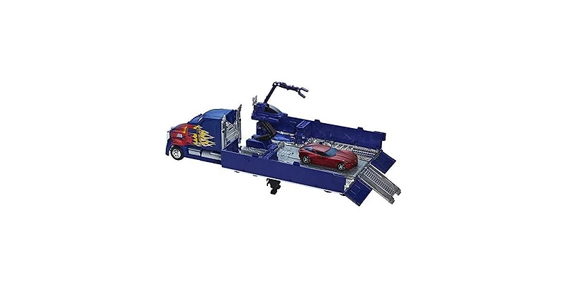 Leader Class Optimus Prime with Trailer and Sideswipe | Transformers 4 Age of Extinction Aoe
