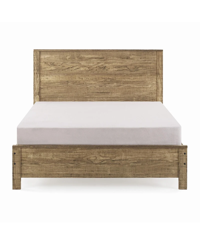 Solid Wood Bed Frame – Sturdy Platform Bed with Slatted Base