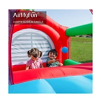 Ltmate Global Inc. Bounce House for Kids 3-12 Inflatable Slide Jumping Bounce Castle Blow Up Toddler Bouncy House for Kids Outdoor with Slide and Blow