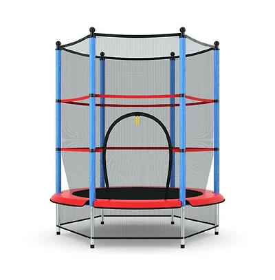 Trampoline for Kids with Safety Enclosure and Padding – Outdoor Jumping Fun Combo