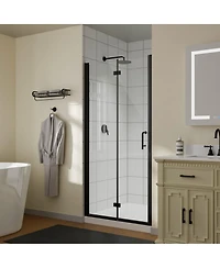 Zachvo Pivot Frameless Shower Door with Clear Glass for Bathroom