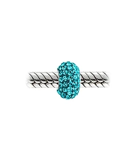 Bling Jewelry Crystal Spacer Charm Bead Set with Sterling Silver Core